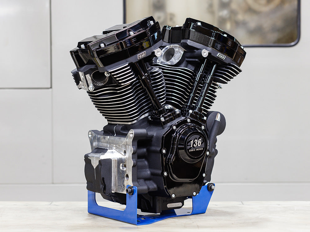 136ci Milwaukee Eight Engine - Black Edition. Fits Softail 2018-2024