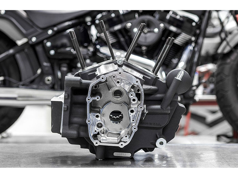 Crankcase Assembly with 4-1/2in. Bore - Black. Fits Touring 2017up