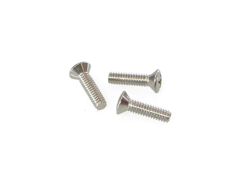 Teardrop Air Cleaner Cover Screws - Chrome. Pack of 3