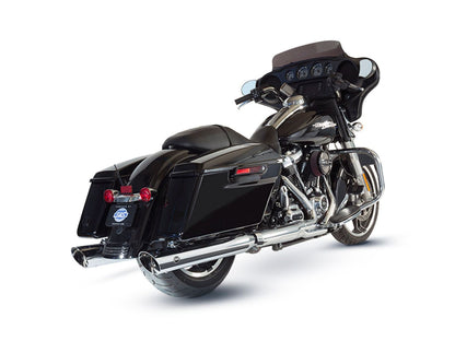 4in. Grand National Slash Cut Slip-On Mufflers - Chrome. Fits Touring 2017up.