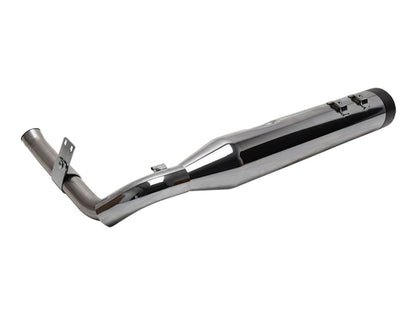 Shadow Pipe for S&S Sidewinder 2-into-1 Exhaust - Chrome with Black End Cap. Fits Touring 2009up.