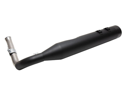 Shadow Pipe for S&S Sidewinder 2-into-1 Exhaust - Black with Black End Cap. Fits Touring 2009up.