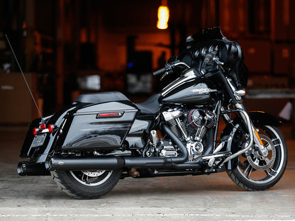 4.5in. GNX Slip-On Mufflers - Black with Black End Caps. Fits Touring 2017up.