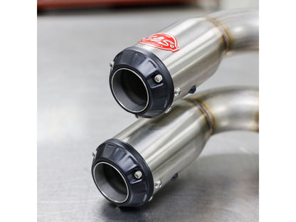 Power Tune XTO UTV Exhaust - Stainless Steel with Race Muffler. Fits Polaris RZR XP 1000 2015up.