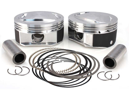 Standard Bore, High Compression Pistons with 10.6:1 Compression Ratio. Fits CVO Twin Cam 2007-2017 with 110ci Engine & 'S' Models with 110ci Engines.