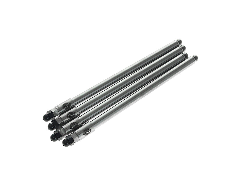 Replacement Quickee Adjustable Pushrods, For S&S Pushrod Kits That Include Covers. Fits Twin Cam 1999-2017, Sportster 1986-2021 & Milwaukee-Eight 2017up.