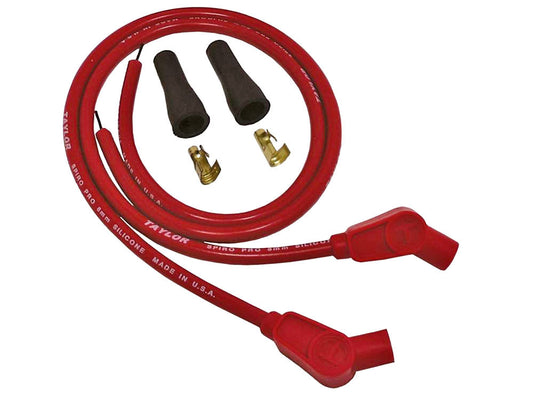 8mm 24in. Universal Spark Plug Wire Set - Red. Fits Evolution Style Engines.