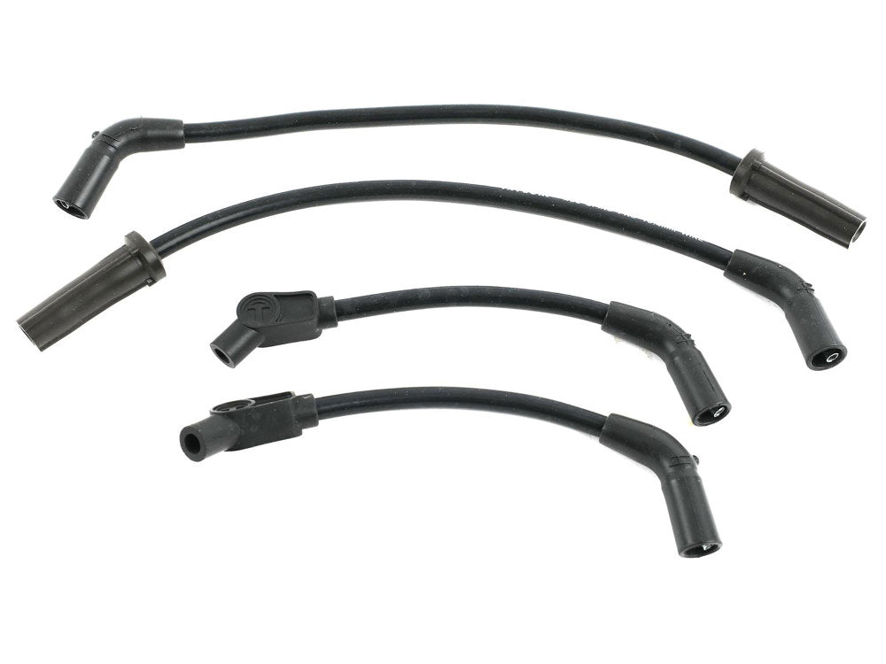 10.4mm Spark Plug Wire Set - Black. Fits Softail 2018up.