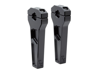 6in. Straight Two Piece Riser Kit - Black. Fits 1-1/8in. Handlebar.