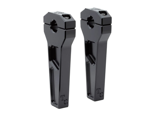 6in. Straight Two Piece Riser Kit - Black. Fits 1-1/8in. Handlebar.