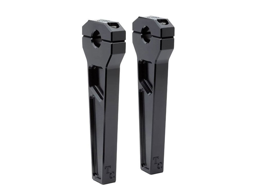8in. Straight Two Piece Riser Kit - Black. Fits 1-1/8in. Handlebar.