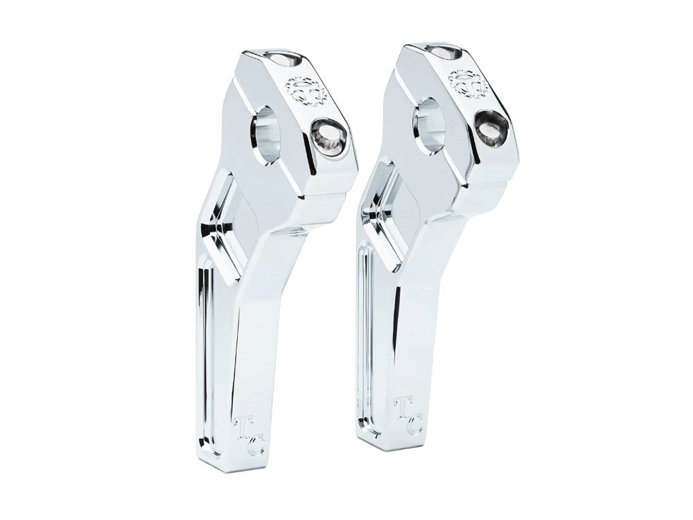6in. Pullback Two Piece Riser Kit - Chrome. Fits 1-1/8in. Handlebar.
