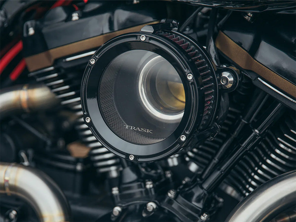 Assault Clear Air Cleaner Kit - Gloss Black. Fits Touring 2017-2024 & Softail 2018-2024