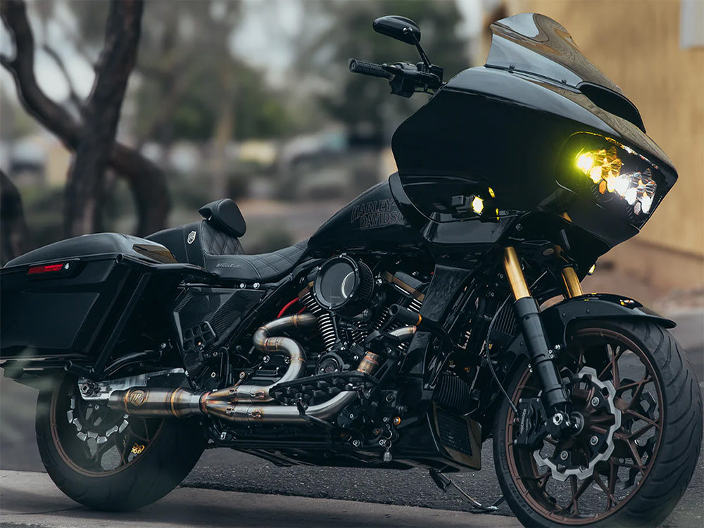 Assault Clear Air Cleaner Kit - Gloss Black. Fits Touring 2017-2024 & Softail 2018-2024
