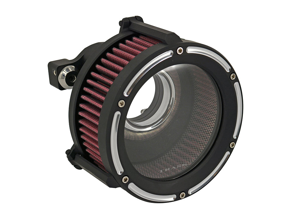 Assault Clear Air Cleaner Kit - Reverse Cut Black. Fits Touring 2017-2024 & Softail 2018-2024