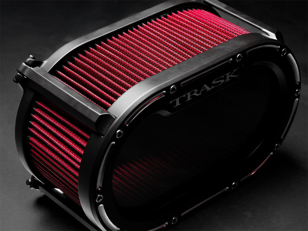 Big Papi Air Cleaner Kit - Reverse Cut Black. Fits Touring 2017-2024 & Softail 2018-2024