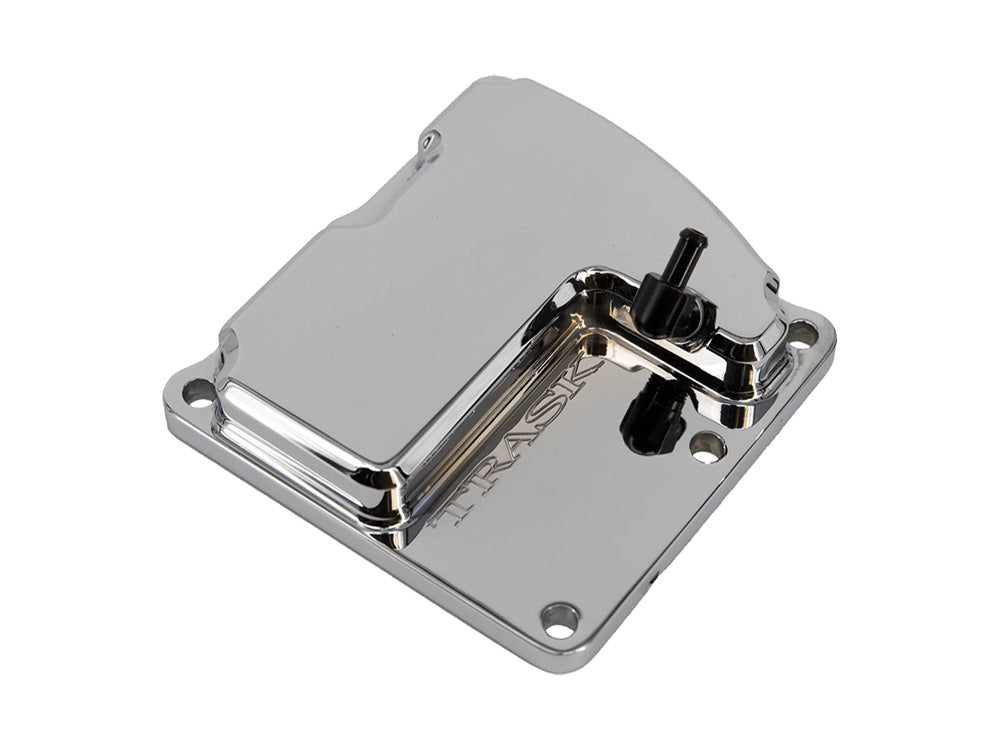 CheckM8 Vented Transmission Top Cover - Chrome. Fits Milwaukee-Eight 2017up