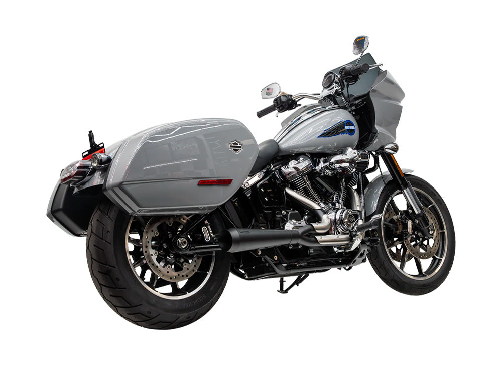 Assault 2-into-1 Exhaust - Black. Fits Softail 2018up.