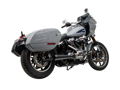 Assault 2-into-1 Exhaust - Black. Fits Softail 2018up.