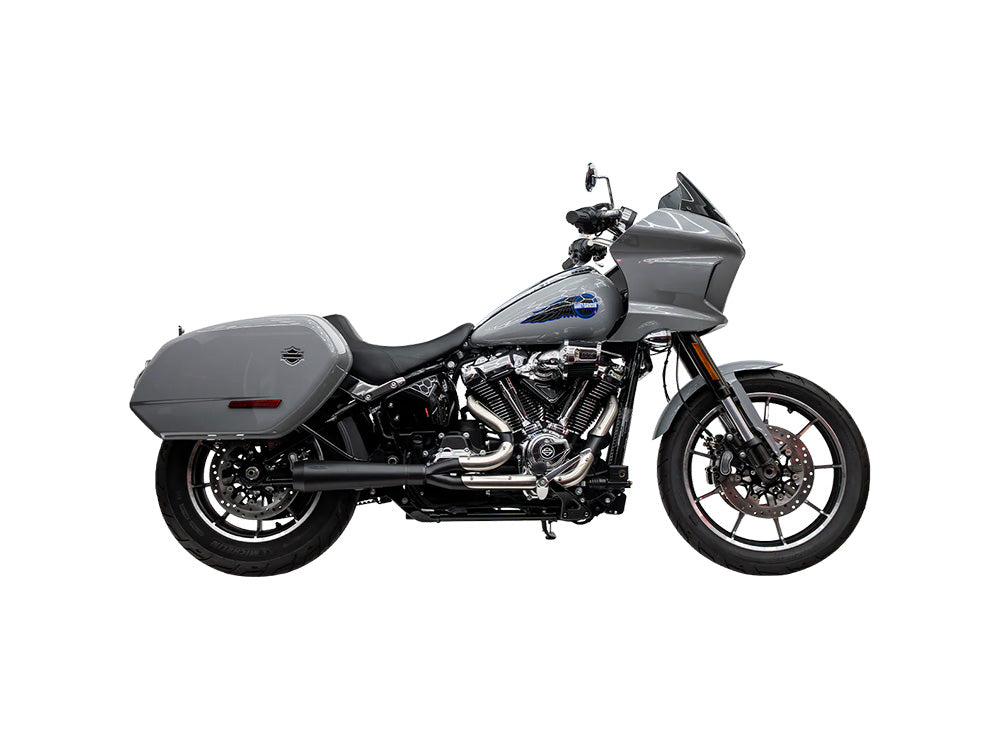 Assault 2-into-1 Exhaust - Black. Fits Softail 2018up.