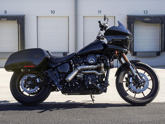 Tornado Turbo Kit - Stainless Exhaust, Black Billet. Fits Touring 2017-2023 and Softail 2018-2024