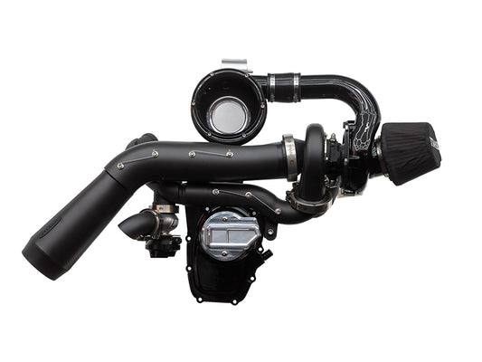 Stage 2 Turbo Kit - Black Exhaust, Black Billet. Fits Touring 2024up and Softail 2025up