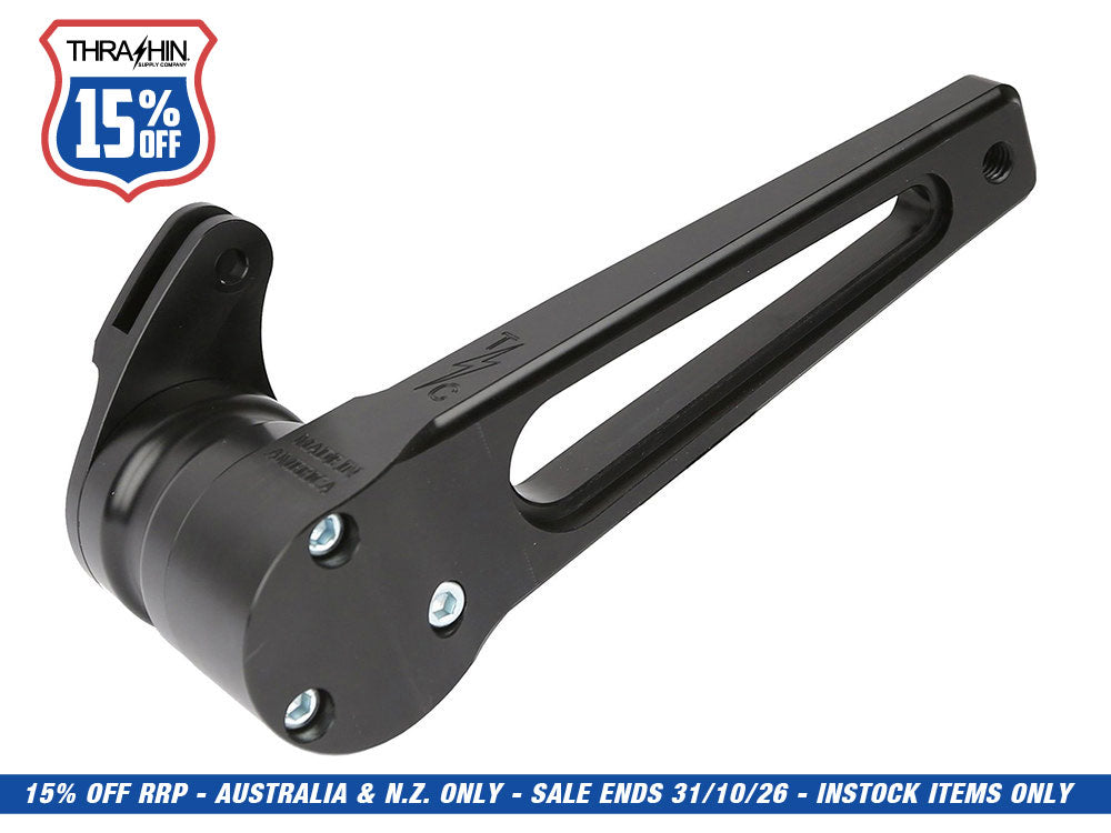 Adjustable Bagger Brake Arm - Black. Short Length. Fits Touring 2014up.