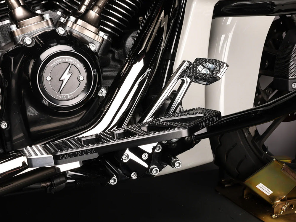 Adjustable Bagger Brake Arm - Chrome. Short Length. Fits Touring 2014up.
