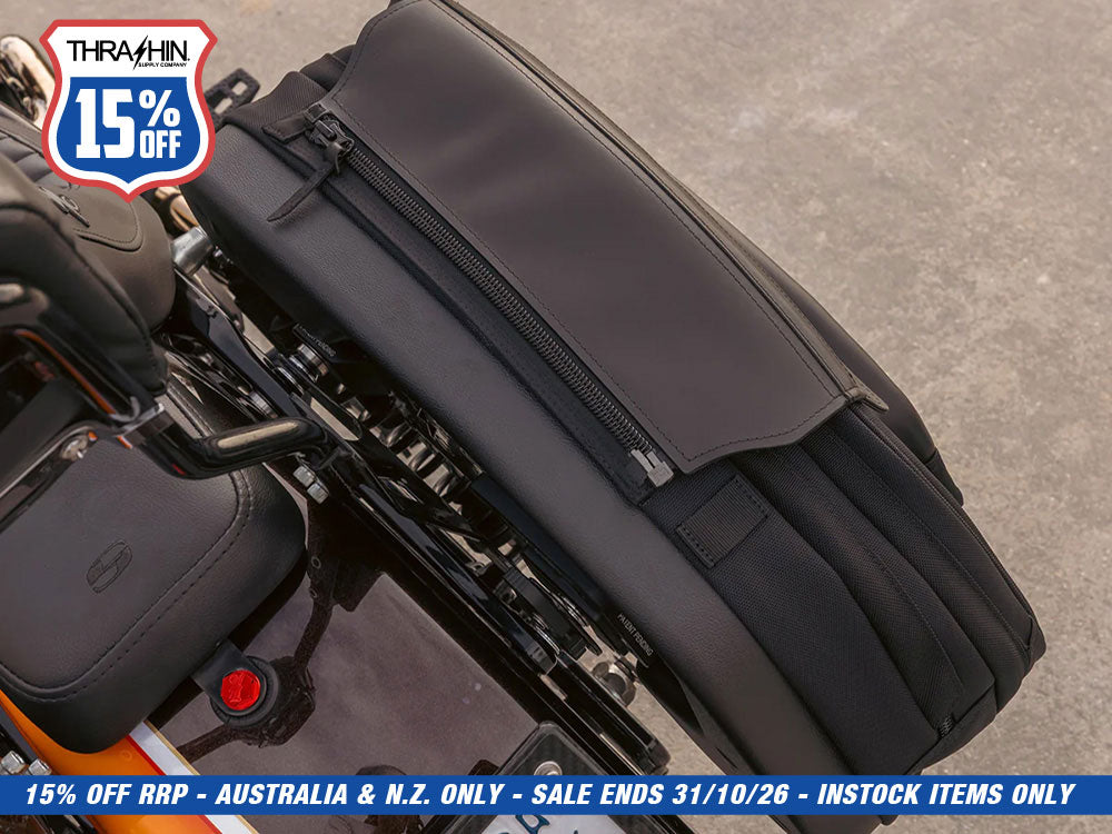 Sport Saddlebags - Quick Detach. Fits Dyna 1996-2017 & 2018up Low Rider/S, Street Bob, Fat Bob, Fat Boy & Softail Standard.