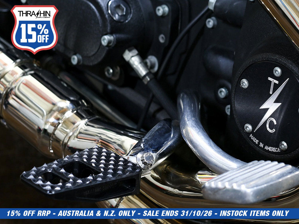 P-54 Footpegs with HD Male Mount - Black.