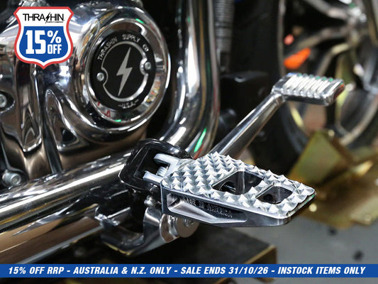 P-54 Footpegs - Chrome. Fits Softail 2018up Front Rider