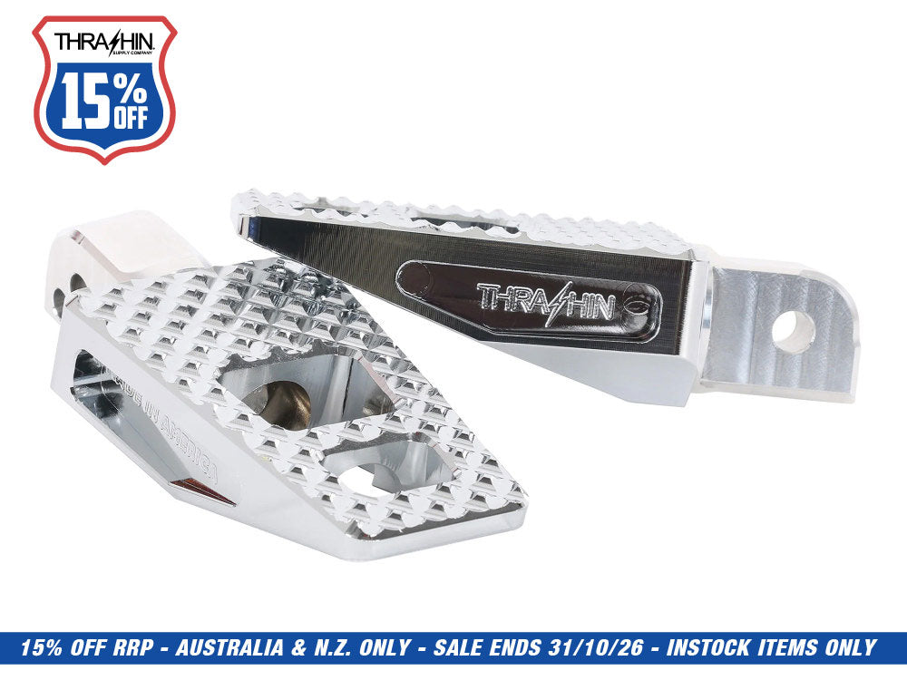 P-54 Footpegs - Chrome. Fits Softail 2018up Rear Passenger