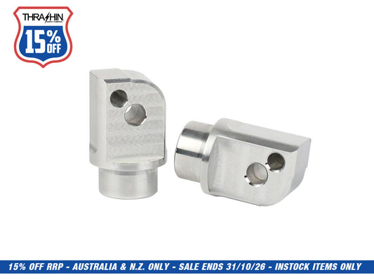 Thrashin Rear Footpeg Mounts - Raw. Fits Softail 2018up Rear Passenger