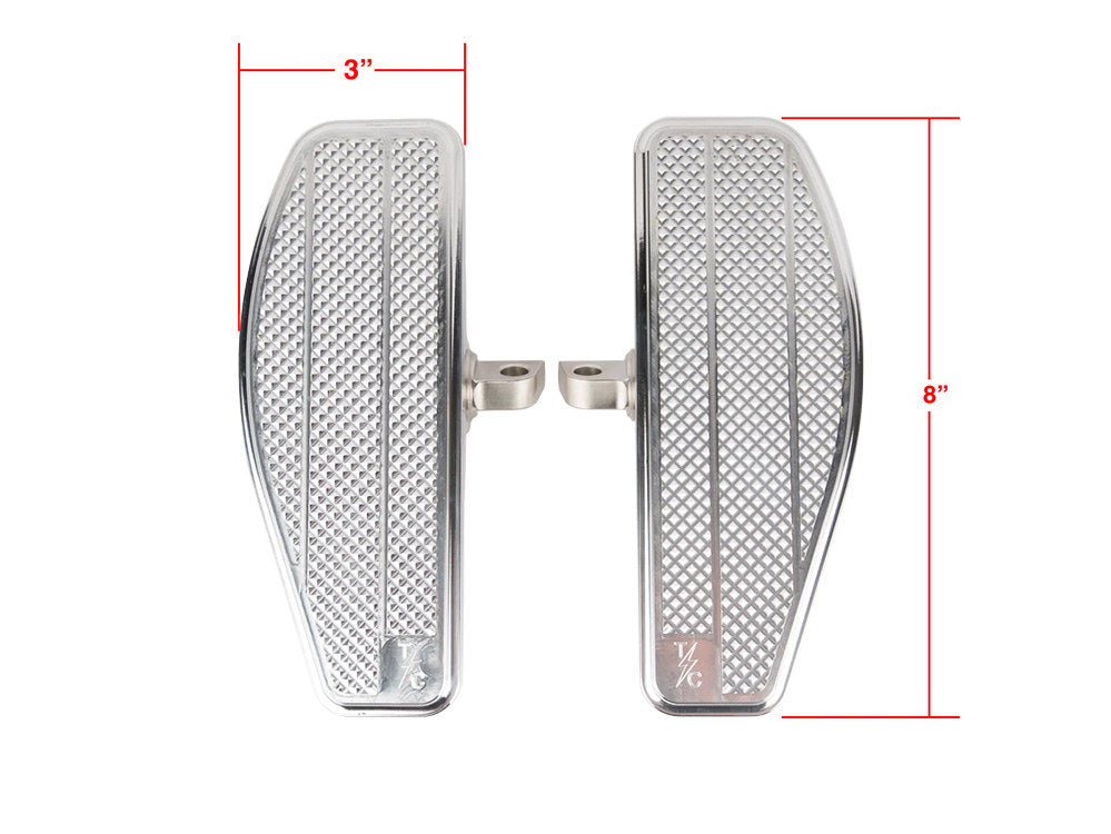 Mini Floorboards with HD Male Mount - Chrome