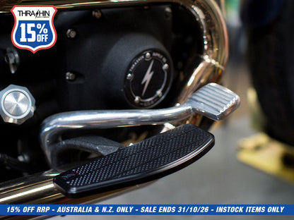 Mini Floorboards - Black. Fits Softail 2018up Front Rider