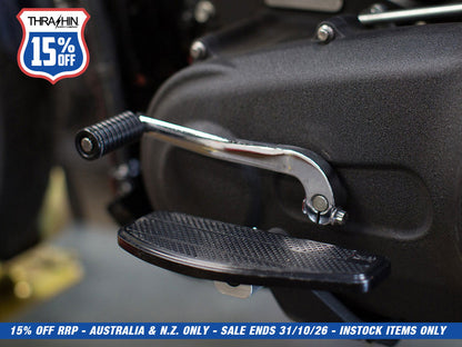 Mini Floorboards - Black. Fits Softail 2018up Front Rider