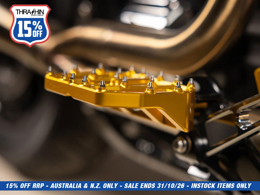 Aggressor Mini Floorboards with HD Male Mount - Gold