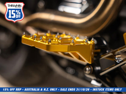 Aggressor Mini Floorboards with HD Male Mount - Gold