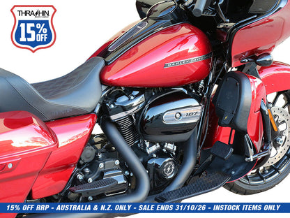 Bagger Rider Floorboards - Black. Fits Touring 1980up, FL Softail 1986-2017 & Dyna Switchback 2012-2016