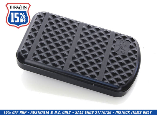 Bagger Brake Pad - Black. Fits Touring 1980up, FL Softail 1986-2017 & Dyna Switchback 2012-2016.