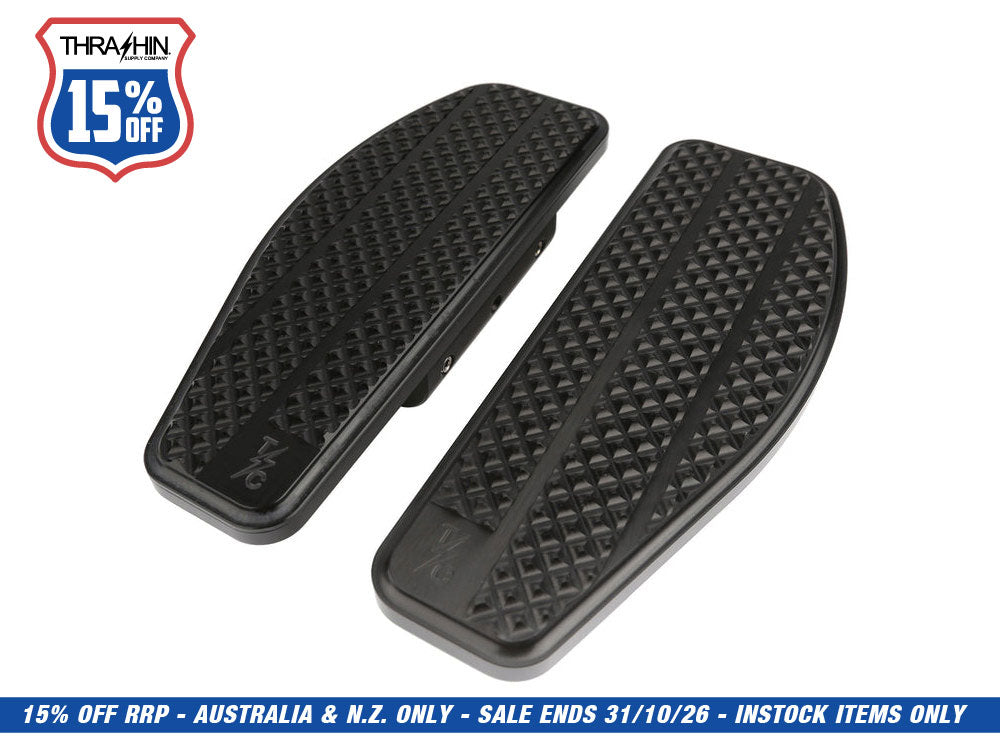 Rear/Passenger Floorboards - Black. Fits Touring 1983up
