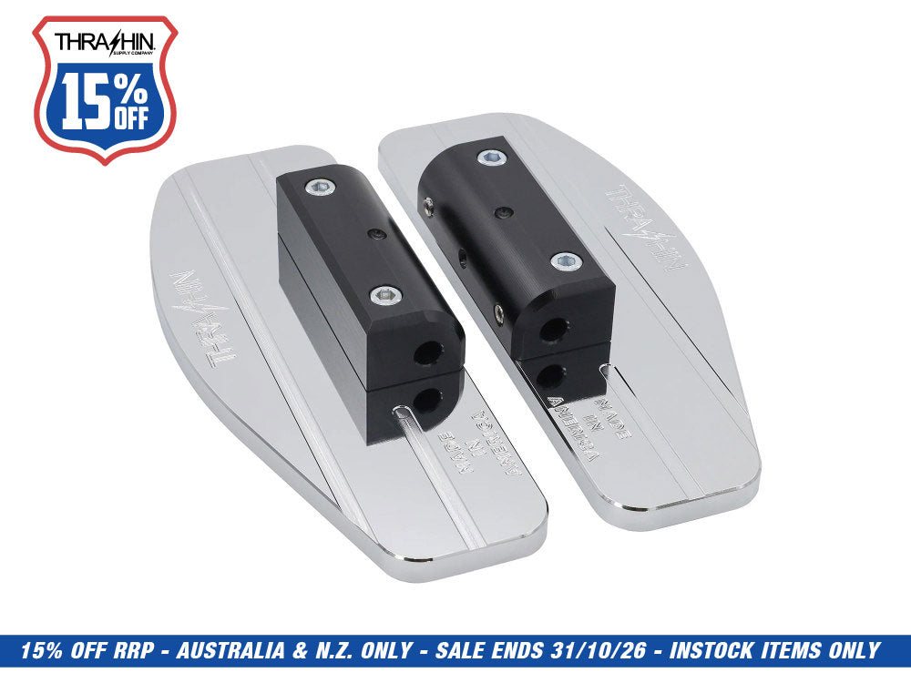 Rear/Passenger Floorboards - Chrome. Fits Touring 1983up