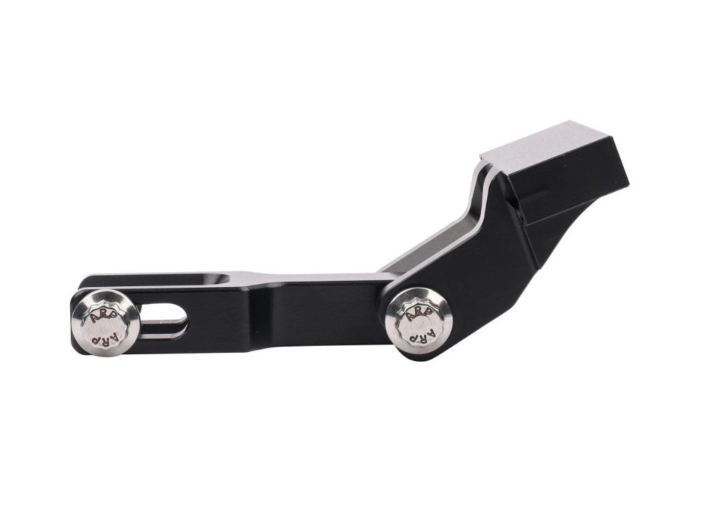 Thrashin OG Risers to Gauges Relocation Bracket - Black. Fits Thrashin' Gauge housings.