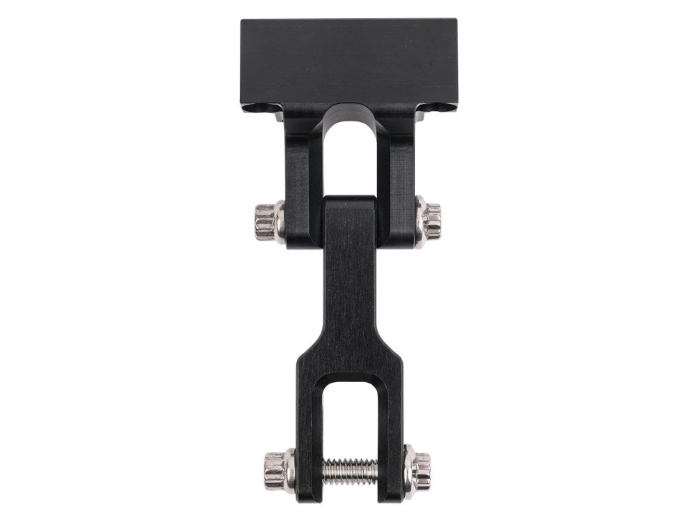 Thrashin OG Risers to Gauges Relocation Bracket - Black. Fits Thrashin' Gauge housings.