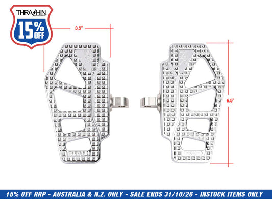 Apex Mini Floorboards with HD Male Mount - Chrome