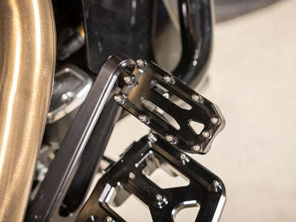 Aggressor Brake Arm Pedal - Black. Touring 2014up (Using Thrashin Brake Arms)