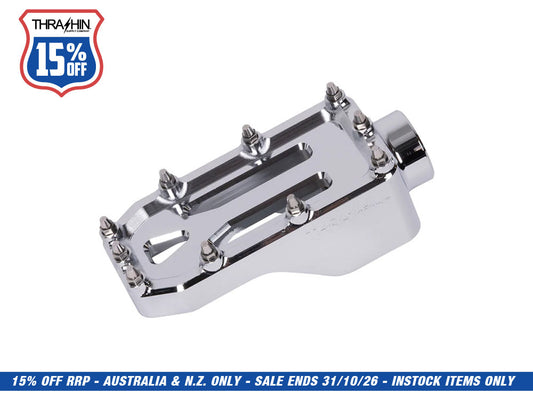 Aggressor Brake Arm Pedal - Chrome. Touring 2014up (Using Thrashin Brake Arms)