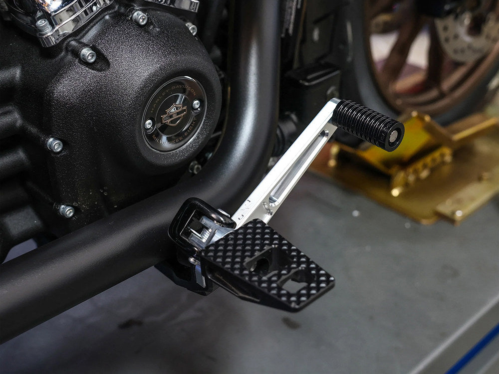 Brake Pedal Arm - Chrome. Fits Softail 2018up with Mid Controls.