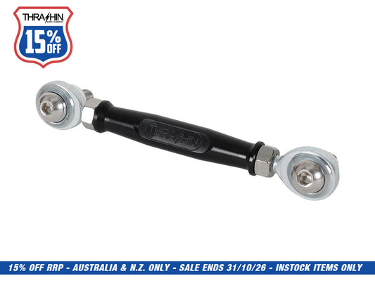 Adjustable Brake Linkage - Black. Fits Softail 2018up with Mid Controls.