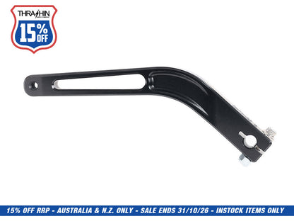 1in. Shorter Shift Arm - Black. Fits Softail 2018up with Mid Controls